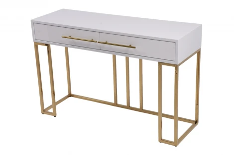 Стол-консоль IST-CASA Альма МС9005-120W, 120х40х78 см, белый глянцевый