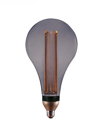 Лампочка светодиодная диммируемая прозрачная/серая груша E27 8W Hiper Vein HL-2255