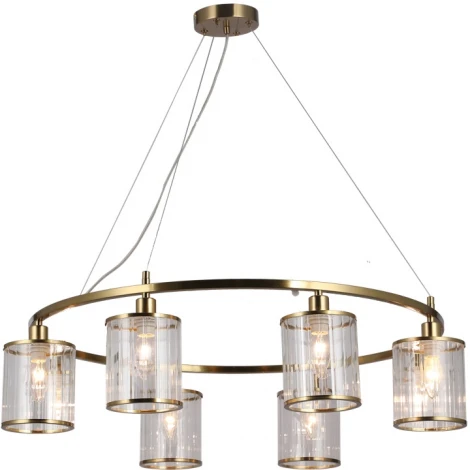 Подвесная люстра Omnilux Lanloup OML-59803-06 (220V, на тросе, круглые)