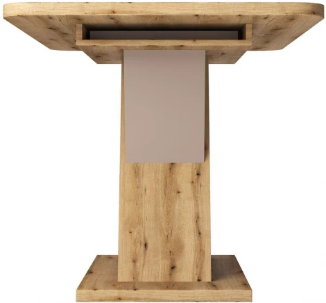 Стол раскладной Bruno (120+40) дуб эвок прибрежный/глиняный серый Top Concept 12866