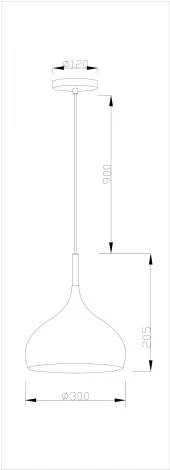 Подвесной светильник V1293-1P Eline 1*E27*60W (220V, на проводе, круглые)