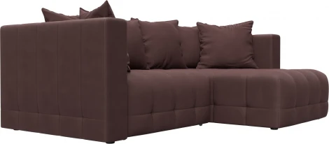 Диван угловой Лига-052 НПБ угол универсальный Лига Диванов (Замша) арт.128814