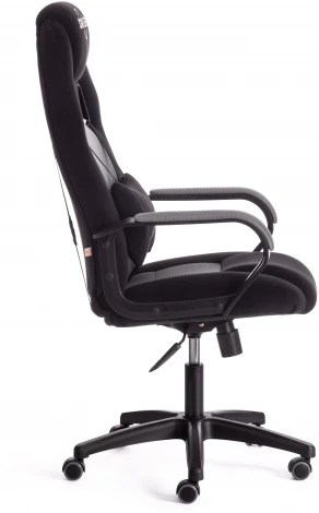 Кресло DRIVER (22) флок/ткань, черный/серый, 35/TW-12 Tetchair 19290