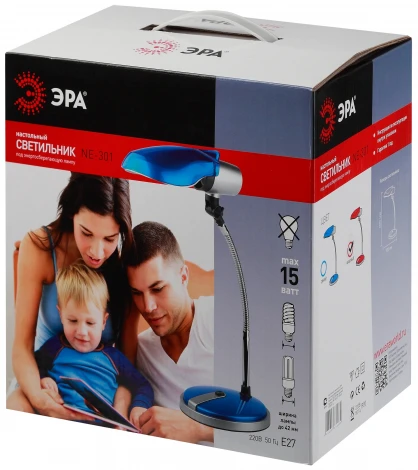 Интерьерная настольная лампа Эра NE-301-E27-15W-OR (для детской, 220V, выключатель)