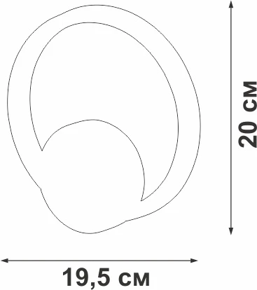 Настенный светильник светодиодный Vitaluce V46090-0/1A (220V, кольцо)