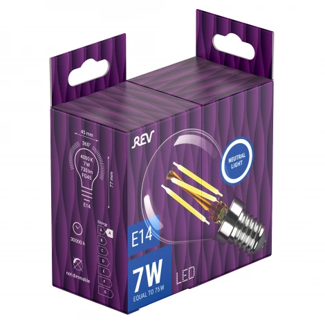 Лампочка светодиодная филаментная REV 32483 6