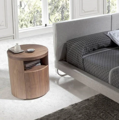 Тумба прикроватная Angel Cerda LE313 (Орех/ Шпон ореха,Дерево)