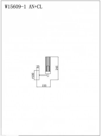 Бра iLamp Evolution W15609-1 AN+CL (220V)