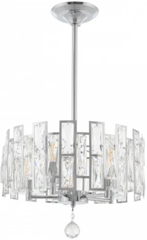Подвесная люстра хрустальная на штанге Arte Milano Sorrento-4209 374209/5/350/380 CR (220V)