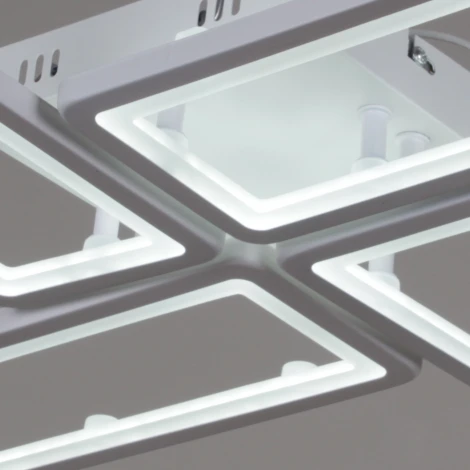 Потолочная люстра светодиодная на штанге с пультом с регулировкой цветовой температуры, яркости и ночным режимом Reluce 03629-0.3-04B WH