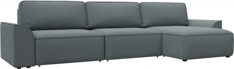 Диван угловой Лига-048 НПБ лонг Лига Диванов (Рогожка) арт.128486