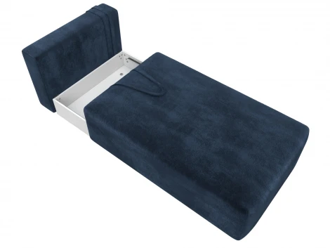 Модуль канапе Лига-060 НПБ (ЛДСП,Брус,Фанера,Велюр/Синий) Лига Диванов 129552