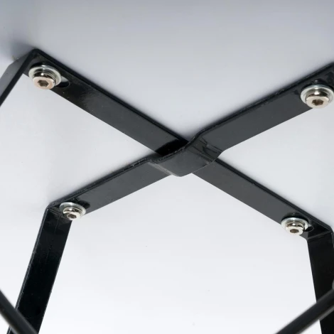 Стол CINDY NEXT (mod.80-MDF) белый/натуральный (металл/мдф/бук)