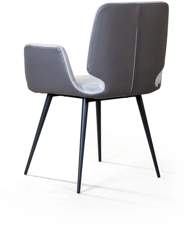 Стул с подлокотниками Top Concept Adam, рогожка комби серый