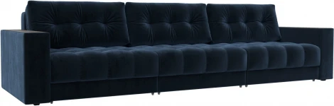 Диван прямой с декором Лига-049 НПБ Лонг Лига Диванов (Велюр) арт.128439
