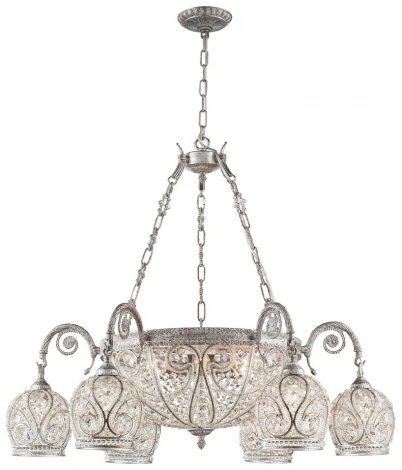Подвесная люстра Wertmark Gloria WE322.12.203 (220V, хрусталь, на цепи)