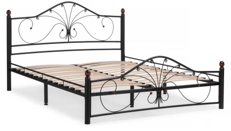 Двуспальная кровать Woodville Мэри 2 160х200 черная 402982