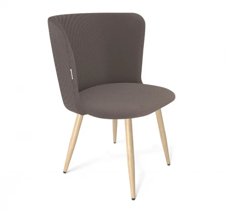 Стул Sheffilton SHT-ST36/S95-W Кофе мокко/прозрачный лак/черный муар 6967333901