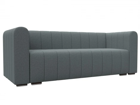 Диван прямой Лига-073 (ДСП,Фанера/Пластик/Рогожка/Серый) Лига Диванов 129982