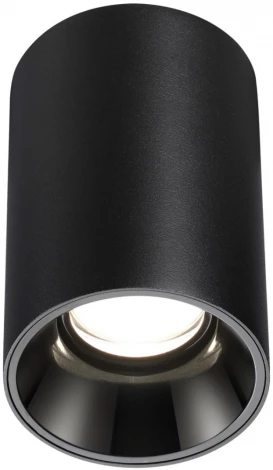 Светильник накладной влагозащищённый Novotech Recte 359419 черный IP54 LED 10W 220V 4000К (круглые)