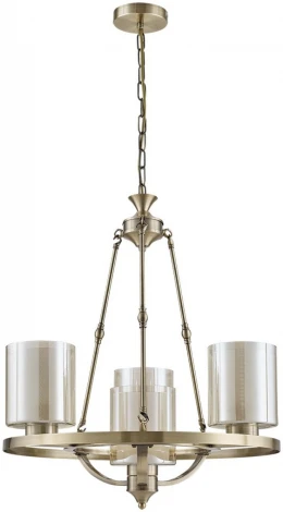 Подвесная люстра Lumion Riverly 6524/4 античная латунь E27 4*60W 220V