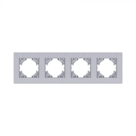 Рамка 4-постовая серый Kollinger Eleganz Plex EP4GY