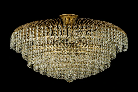 Потолочная люстра буше Arti Lampadari Elba E 1.2.60.100 G (220V, хрусталь)