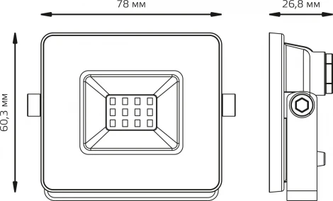 Прожектор уличный Gauss Elementary 613100210 (LED, 220V, IP65)