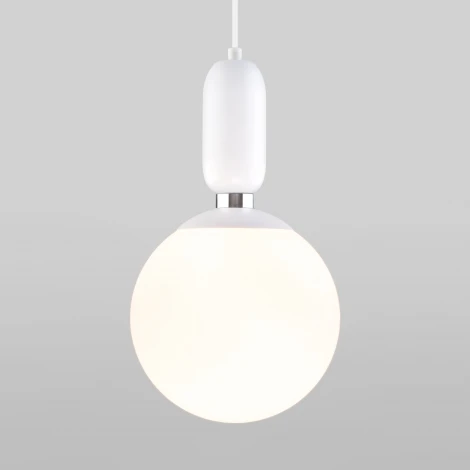 Подвесной светильник Eurosvet Bubble 50197/1 белый (220V, на проводе, шар)