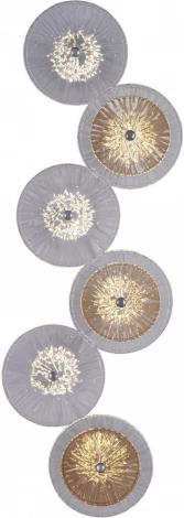 Бра светодиодное Arte Milano AM-1252B 6.1252B.D250.H700.LED Ni (220V, круглые)