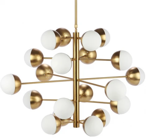 Потолочная люстра на штанге Italian Globe Cedar Moss Light 20 By ImperiumLoft 40,1667 (220V, шарики)