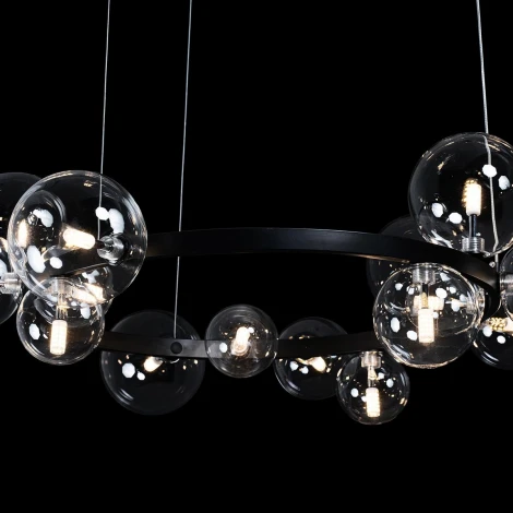 Подвесной светильник Loft IT Molecule 10023/850 (220V, на тросе, шарики, кольцо)