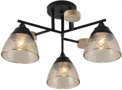 Потолочная люстра Seven Fires Aislin SF3375/3C-BK-WD-AM