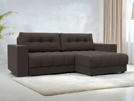 Диван угловой с декором Лига-049 НПБ Лига Диванов (Рогожка) арт.128451