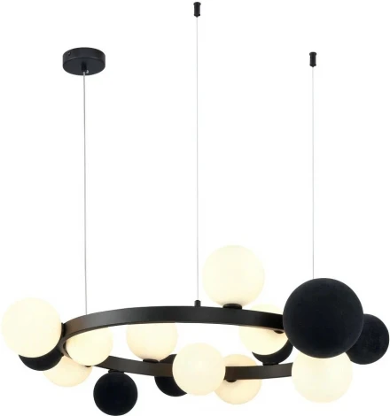 Подвесной светильник Wertmark BERTA WE237.15.023 (220V, на тросе, шар, молекулы)