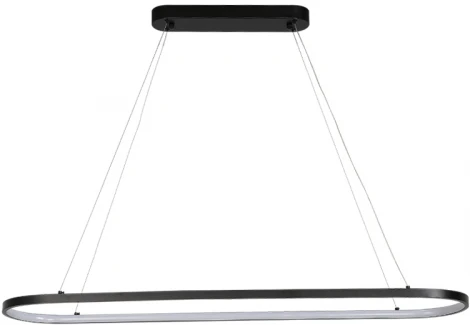 Подвесной светильник светодиодный с пультом PROXIMO SP42W LED L1100 BLACK Crystal Lux (регулировка яркости, 220V, на тросе)