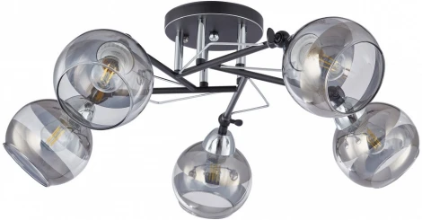 Потолочная люстра на штанге Arte Milano AMALFI-323685 323685/5B BK+CR (220V)