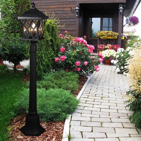 Наземный фонарь Reluce 09017-0.7-001SL 0.8M BK (220V, фонарь, IP44)