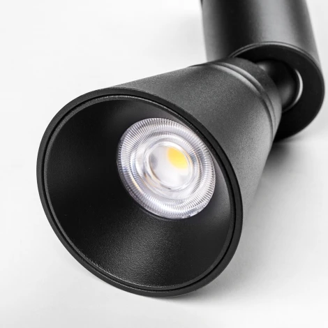 Трековый светильник низковольтный светодиодный 48V 6W черный 4000K Lightstar Due Hermes 210847