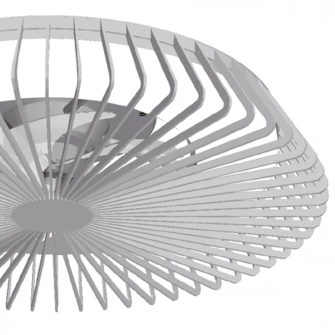 Потолочный светильник круглый с вентилятором Mantra Himalaya 7122 (LED, 220V, диммер, пульт управления, свето-шумовой датчик, управление смартфоном, умный дом - Tuya Smart, круглые)