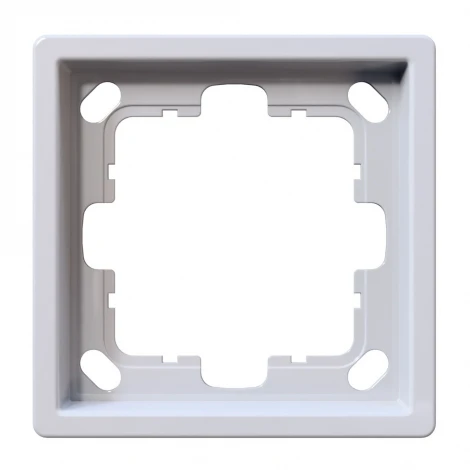 Рамка на 1 пост (белый глянцевый) Jasmart FD FD1001W