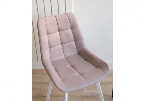 Стул на металлокаркасе Челси П латте (zd 290) / белый 632486