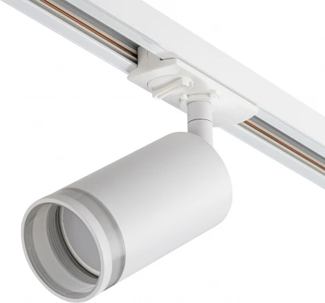 Трековый светильник однофазный Escada 20016 20016TRA/01 SWH 1x50Вт GU10, металл, белый матовый (220V, круглые)