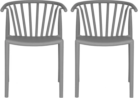 Комплект из 2-х стульев Bradexhome Venice светло-серый