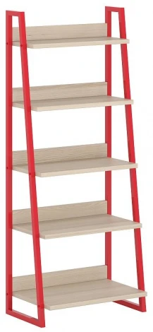 Стеллаж Board малый ОГОГО 331633 (ясень коимбра, красный)