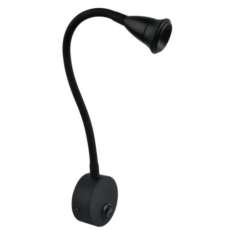 Бра на гибкой ножке для чтения Arte Lamp Twist A7603AP-1BK (LED, 220V, выключатель)