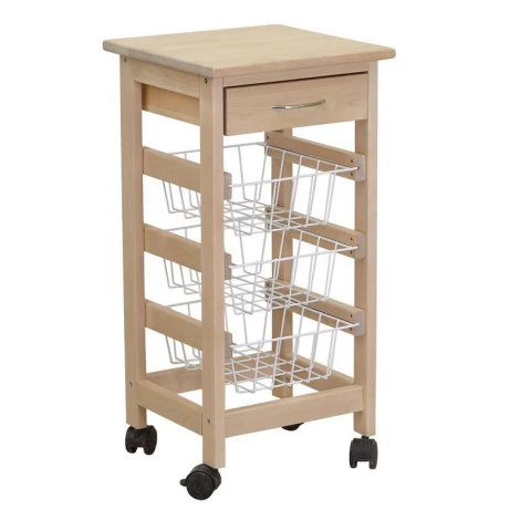 Тумба с ящиком и корзинами лак Mebelik 008418