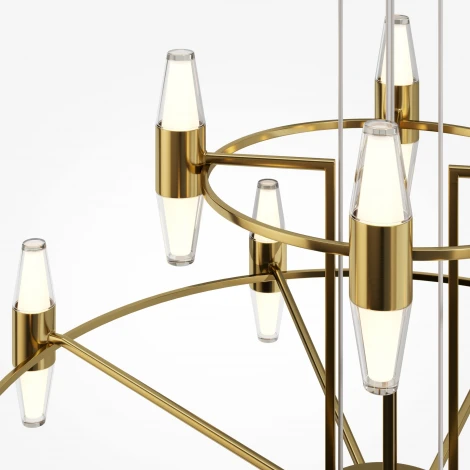 Подвесная люстра ярусная Maytoni Arana MOD401PL-L72BS3K (LED, 220V, на тросе)