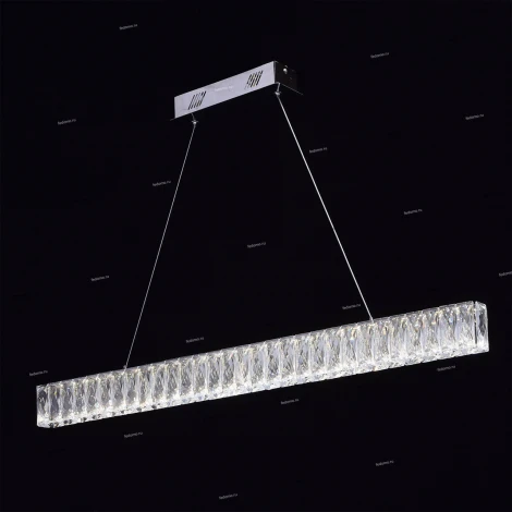 Хрустальный подвесной линейный светодиодный светильник Goslar Chiaro Гослар 498012901