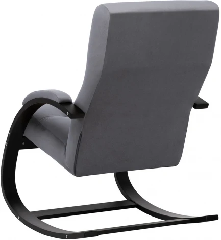 Кресло-качалка Leset Милано (Фанера,Березовый шпон,Металл,Велюр/Серый) арт.2500000189302
